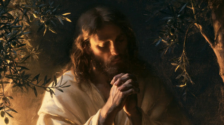 Jesus in Gethsemane - Devotional Portrait of Jesus in Gethsemane · Landscape n° 10