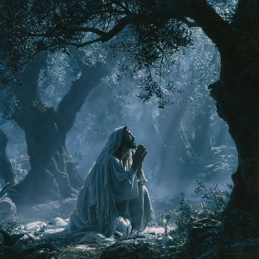 Jesus in Gethsemane - Symbolist · Square n° 5