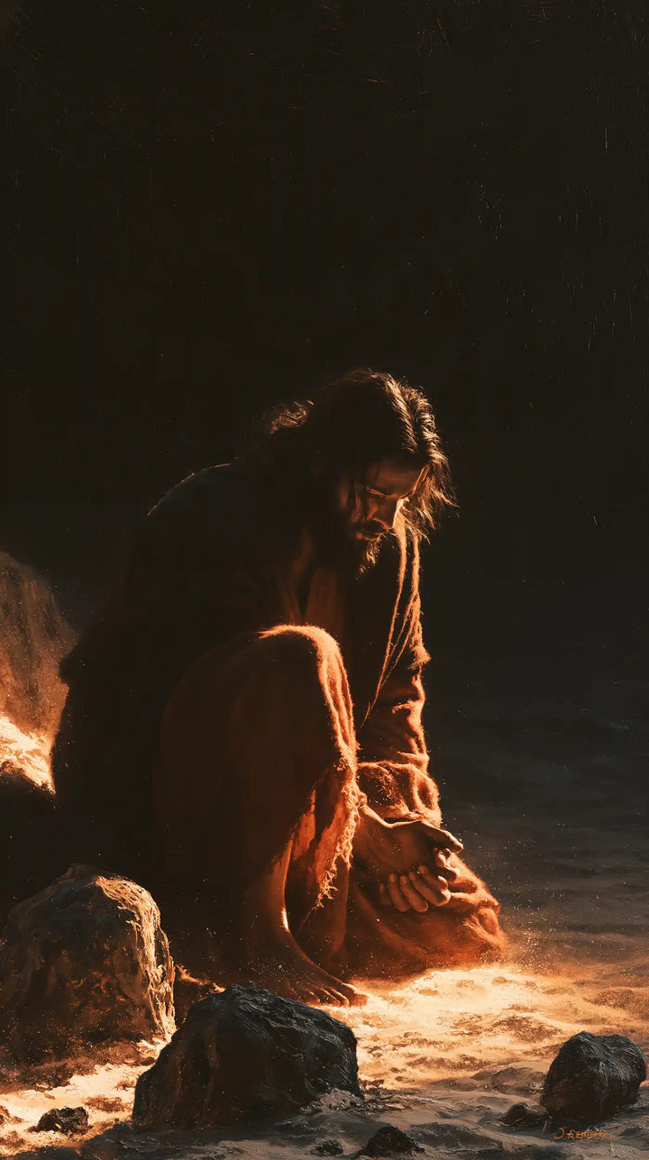 Jesus in the Desert - Christ as Divine Light · Portrait n° 1