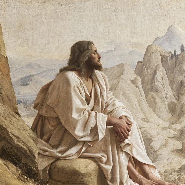 Jesus in the Desert — The Gaze in the Pearly Day