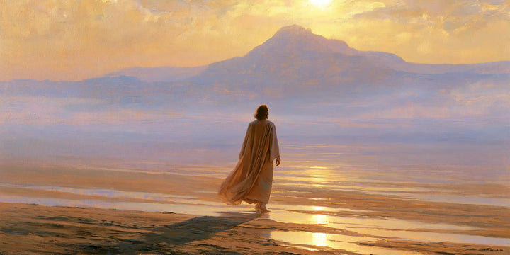 Jesus in the Desert — The Traveller in Bands of Gold