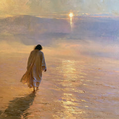 Jesus in the Desert — The Shadow in Mauve Dust