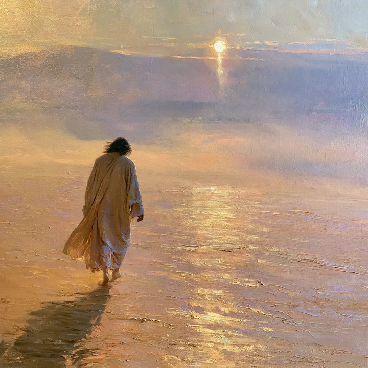 Jesus in the Desert — The Shadow in Mauve Dust