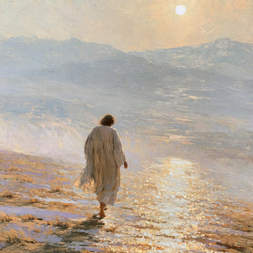 Jesus in the Desert - Impressionist · Square n° 2