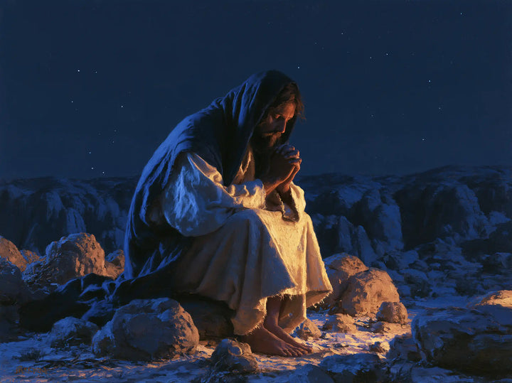 Jesus in the Desert — Contemplation within the Circle of Gold