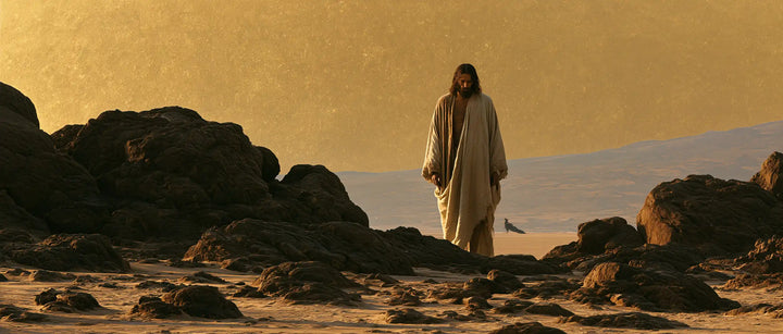 Jesus in the Desert - Sacred Gold · Landscape n° 18