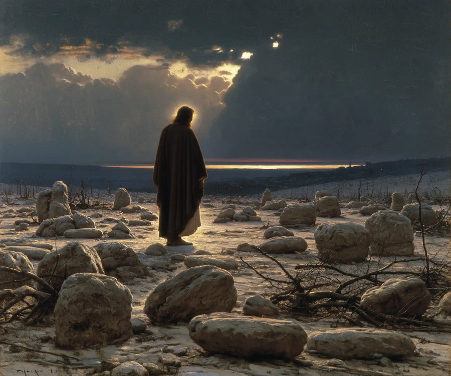 Jesus in the Desert - Symbolist · Landscape n° 3