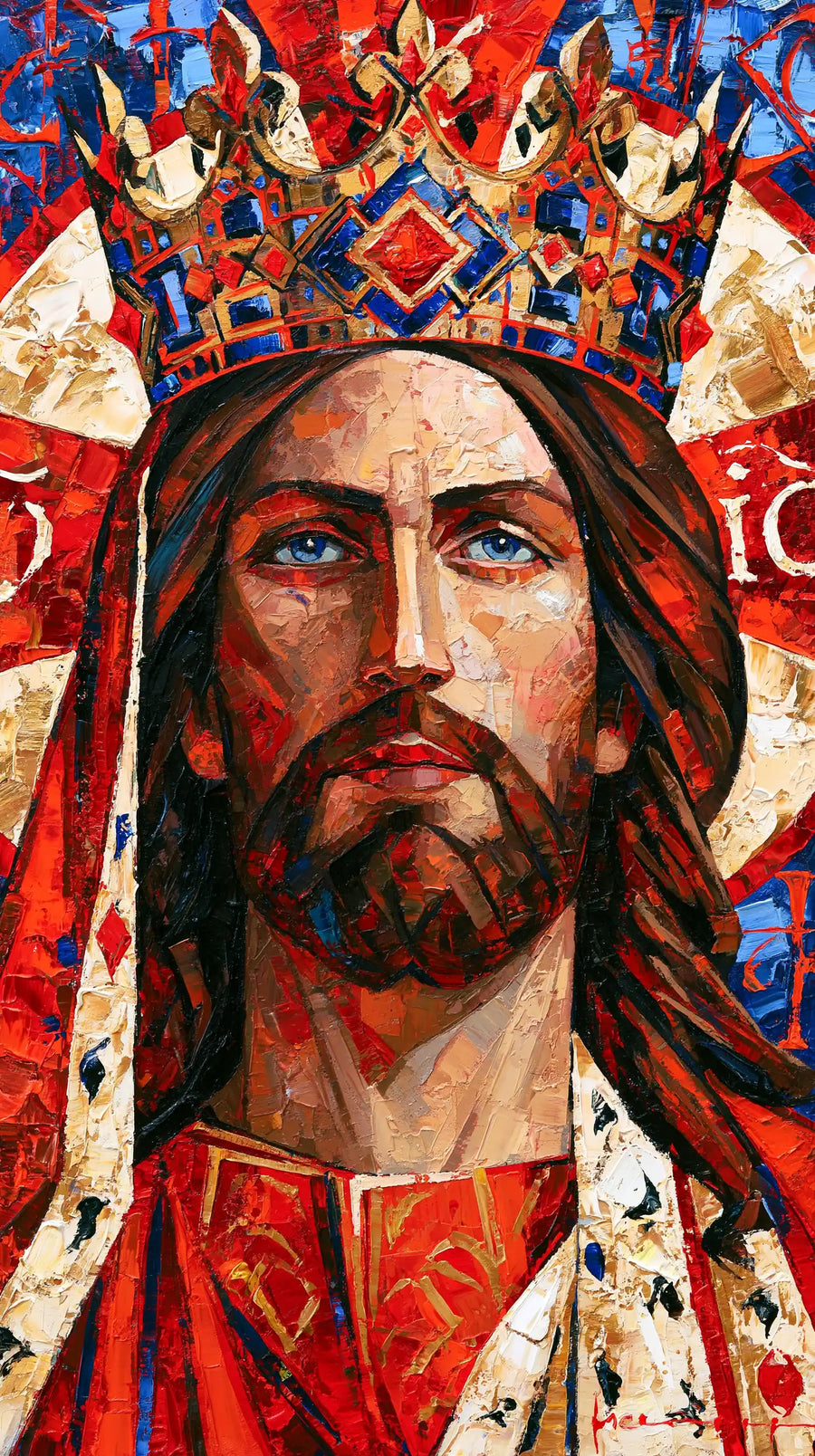 Jesus the King - Expressionist · Portrait n° 3