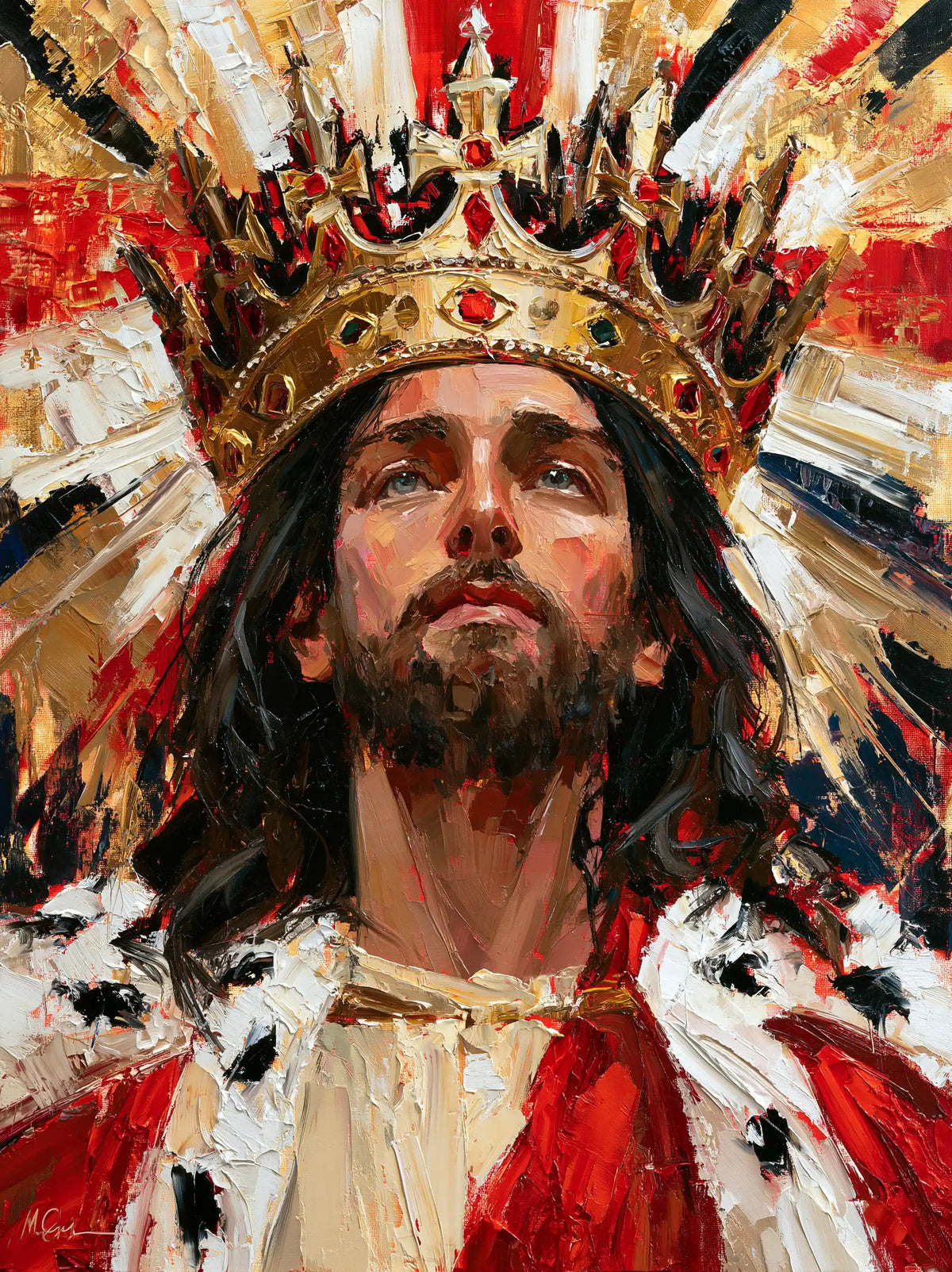 Jesus the King - Expressionist · Portrait n° 9