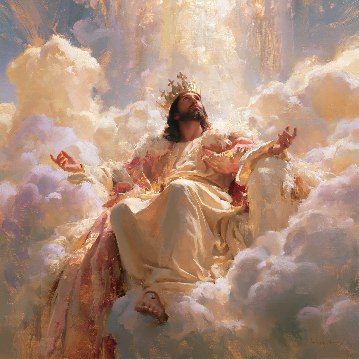 Jesus the King - Impressionist · Square n° 3