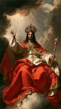 Jesus the King — Scarlet Upon the Seat of Clouds