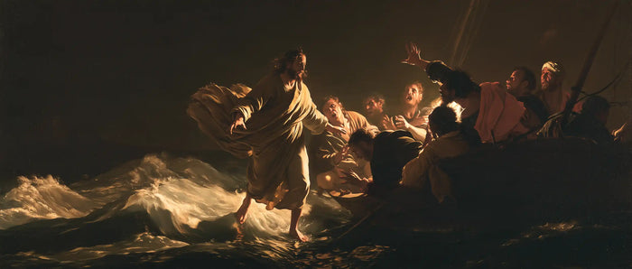Jesus Walking on Water — Wind in the Folds of Trust