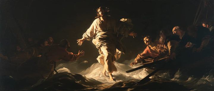 Jesus Walking on Water - Caravaggio Tenebrism · Landscape n° 21