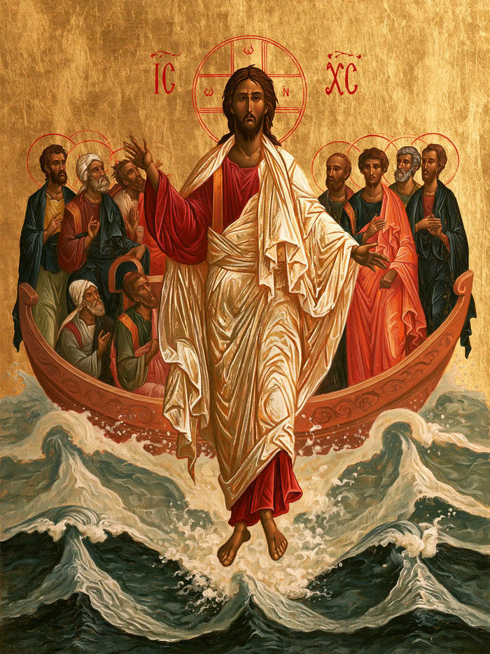 Jesus Walking on Water — Sovereign White before the Red Boat