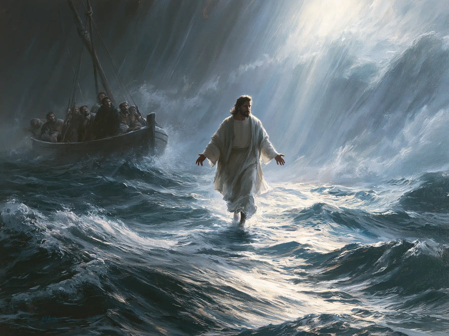 Jesus Walking on Water - Explosion of Movement · Landscape n° 6