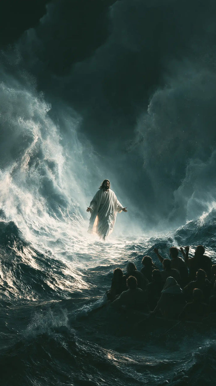 Jesus Walking on Water - Explosion of Movement · Portrait n° 27