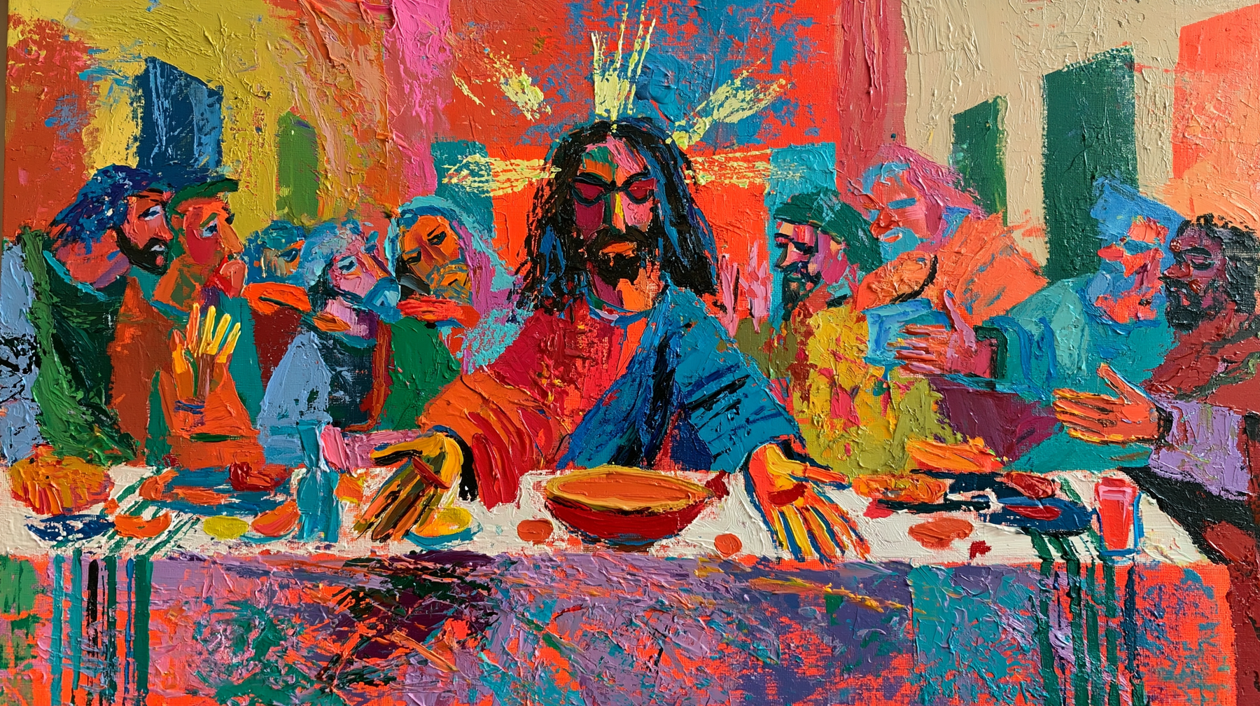 The Last Supper - Expressionist n° 2 — aperçu de la finition sélectionnée
