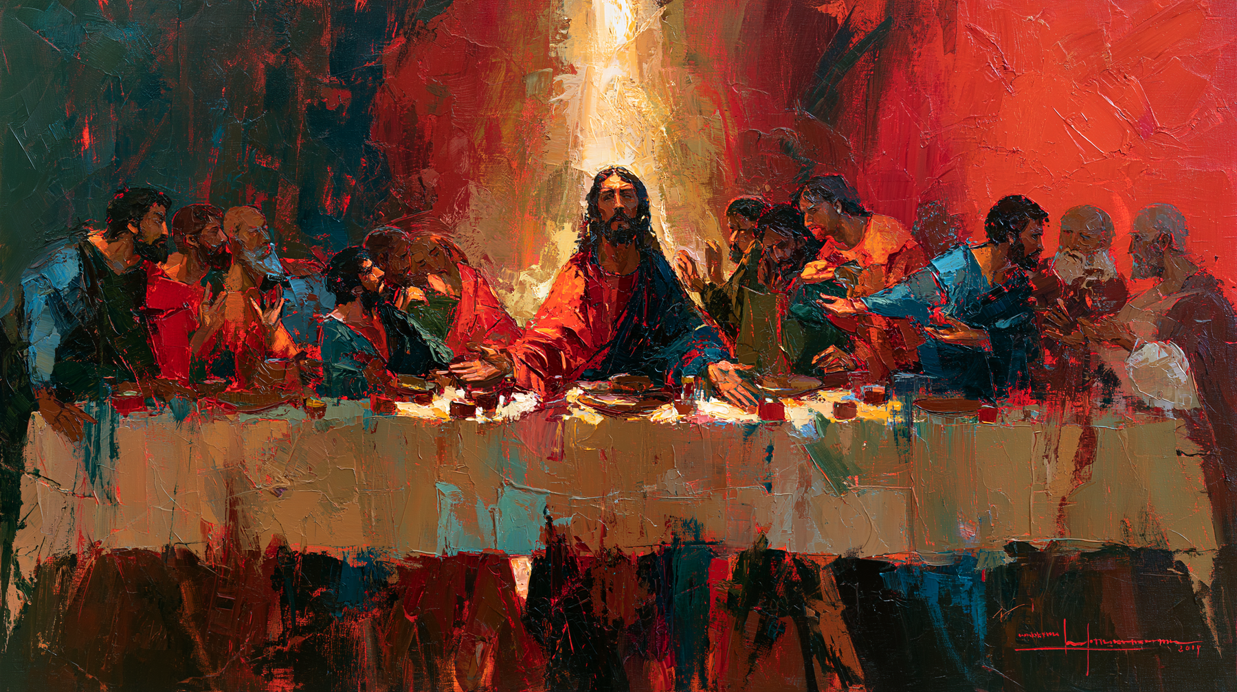 The Last Supper - Expressionist n° 4 — aperçu de la finition sélectionnée