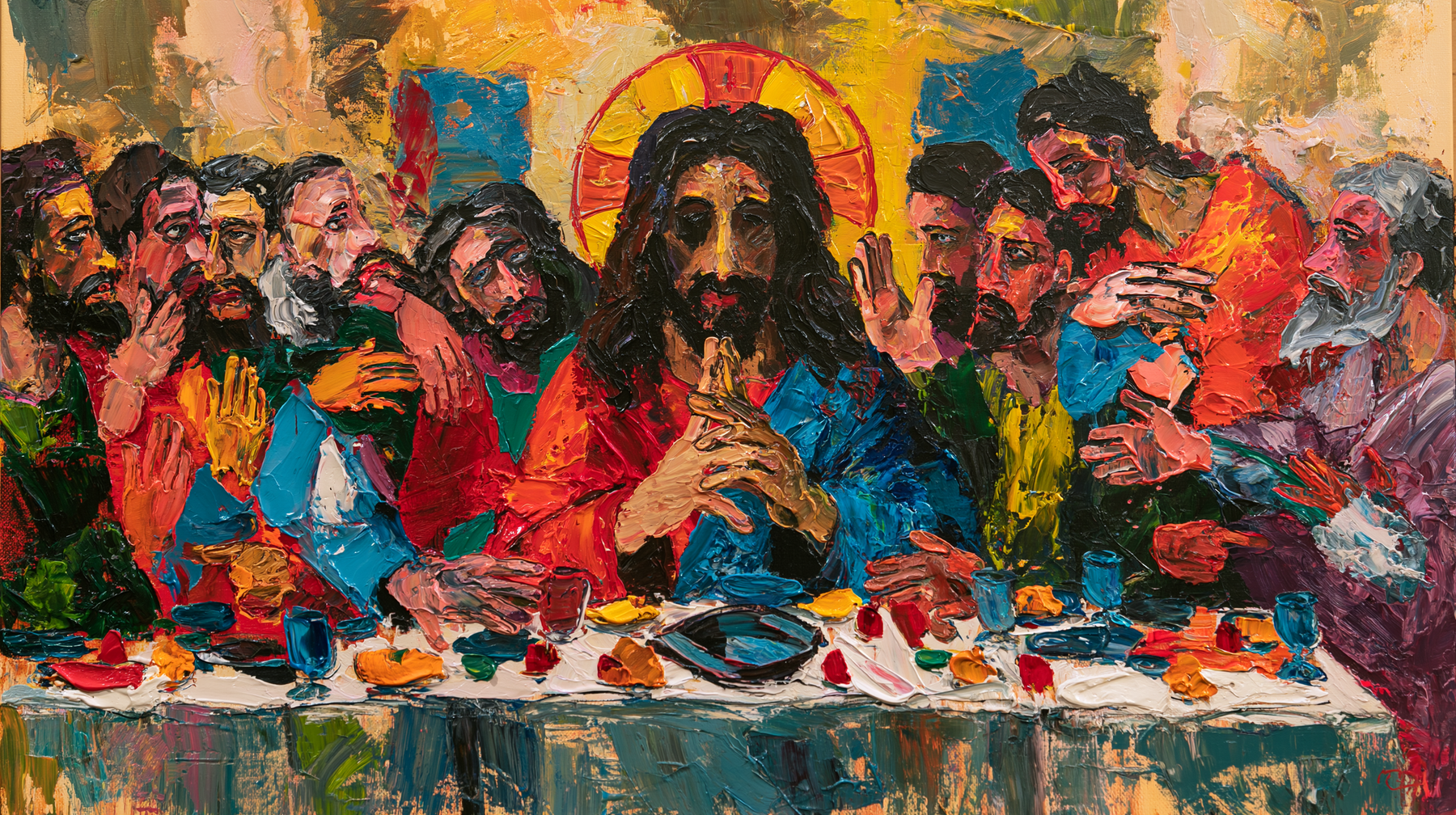 The Last Supper - Expressionist n° 6 — aperçu de la finition sélectionnée