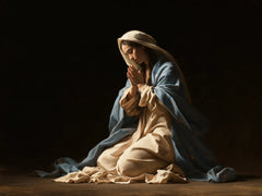 Virgin Mary in Prayer — Humble Radiance