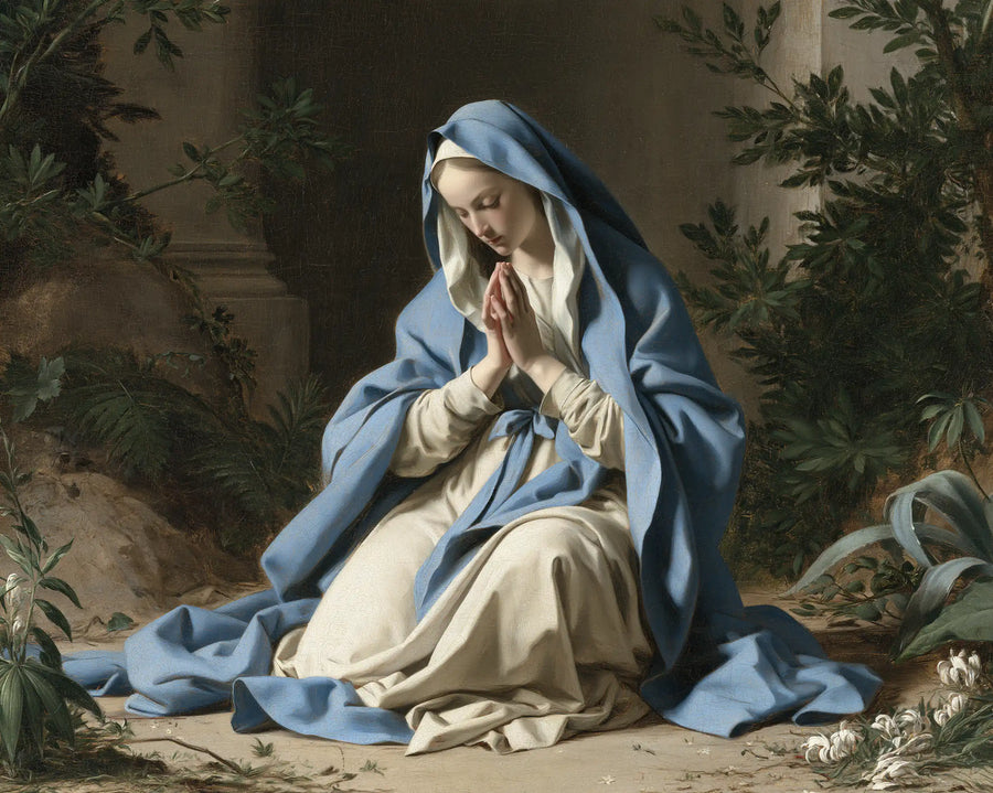 Virgin Mary in Prayer - Florentine Renaissance · Landscape n° 6