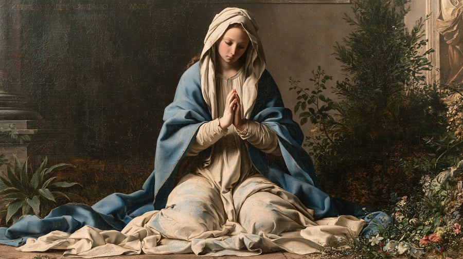 Virgin Mary in Prayer - Florentine Renaissance · Landscape n° 9