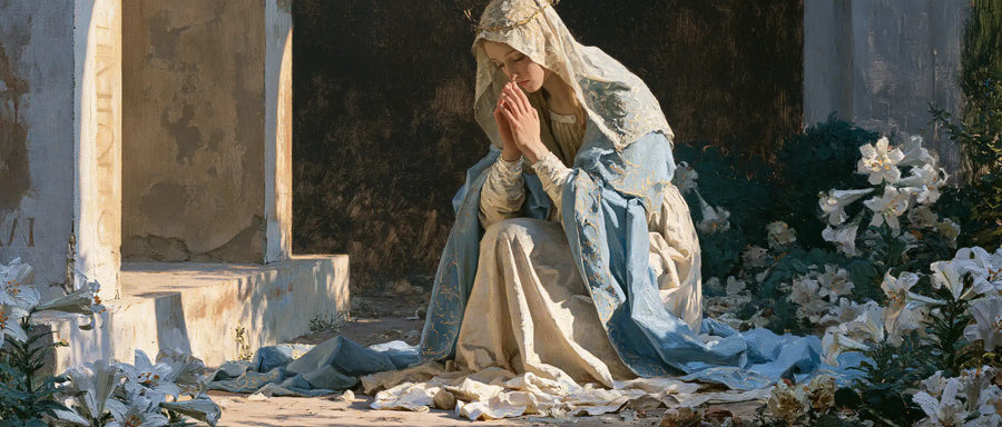Virgin Mary in Prayer - Florentine Renaissance · Landscape n° 24
