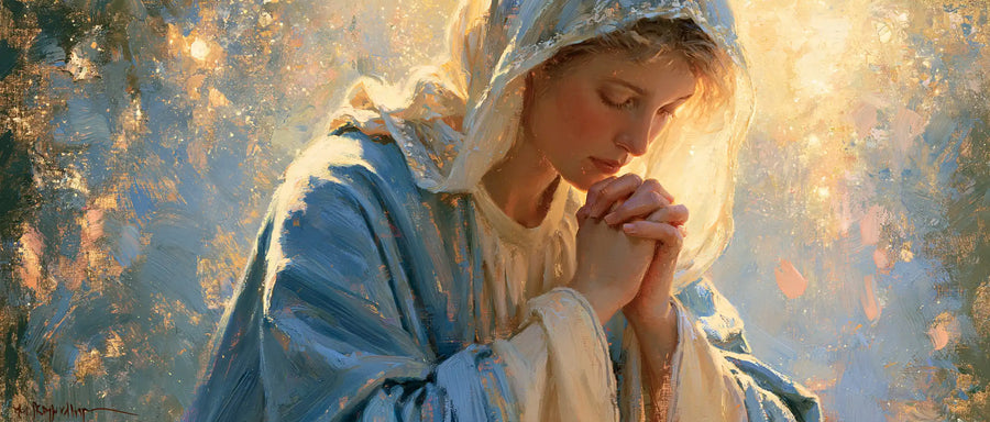 Virgin Mary in Prayer - Impressionist · Landscape n° 20