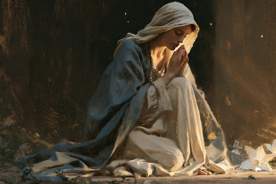 Virgin Mary in Prayer - Symbolist · Landscape n° 7