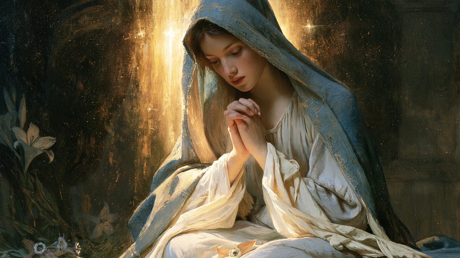 Virgin Mary in Prayer - Symbolist · Landscape n° 13