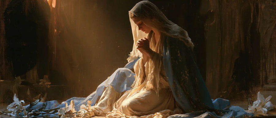 Virgin Mary in Prayer - Symbolist · Landscape n° 15