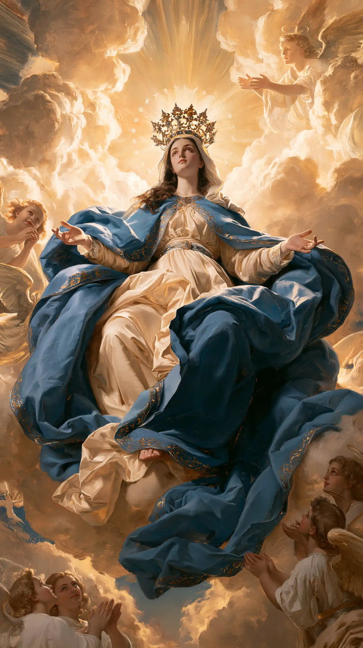 Mary, Queen of Heaven — The Dark Wave Within Golden Glory