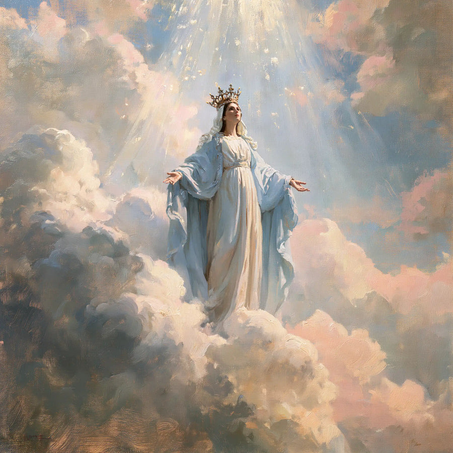 Mary Queen of Heaven - Impressionist · Square n° 1