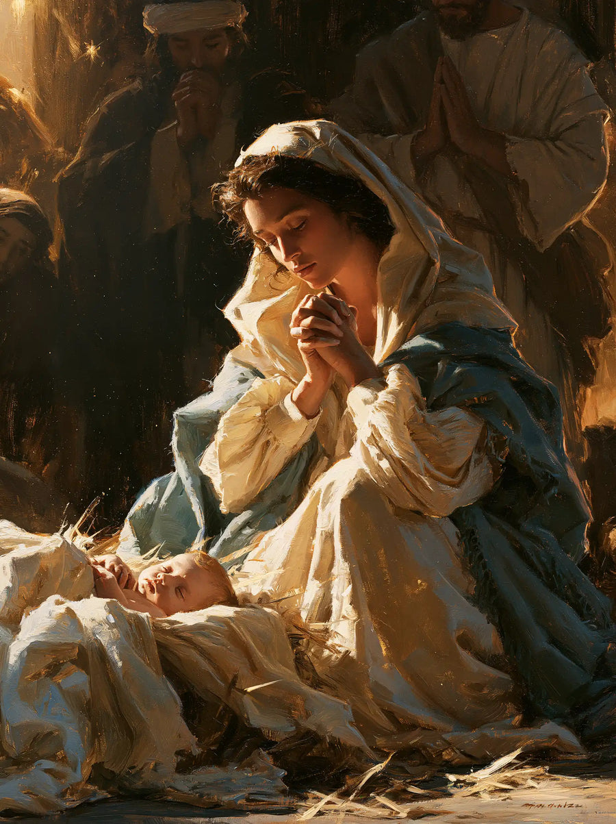 The Nativity - Mary Adoring the Christ Child · Portrait n° 18