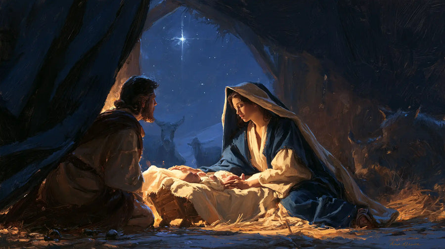 The Nativity - Midnight Blue Chiaroscuro · Landscape n° 10