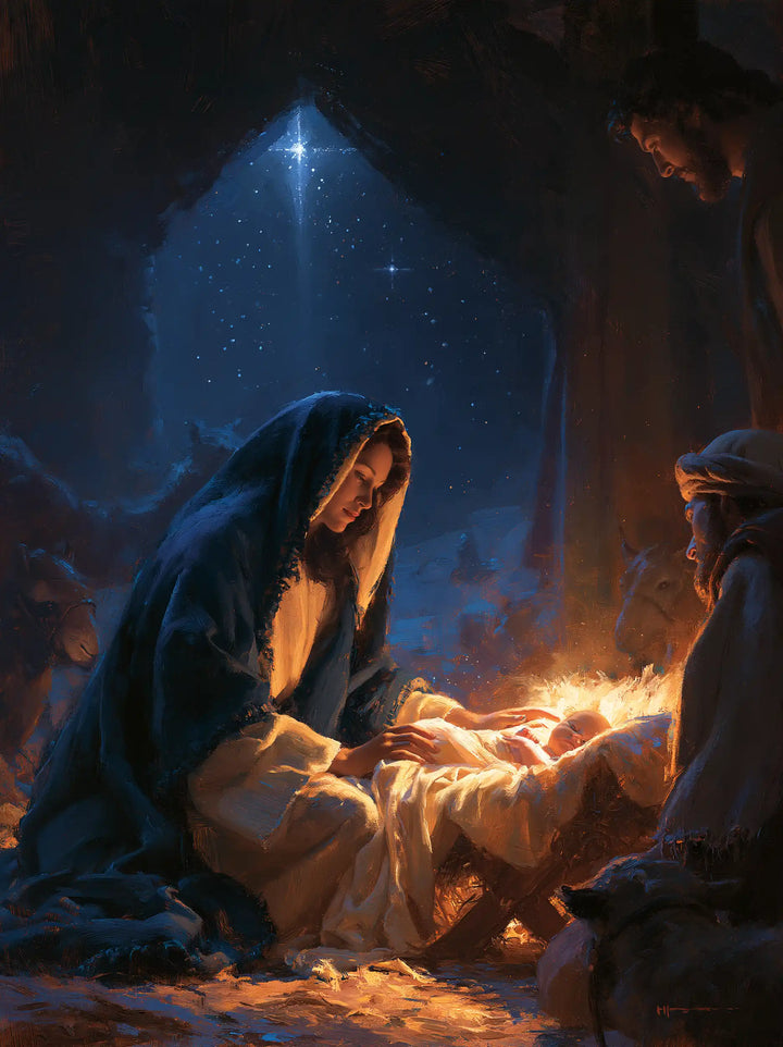 The Nativity - Midnight Blue Chiaroscuro · Portrait n° 10