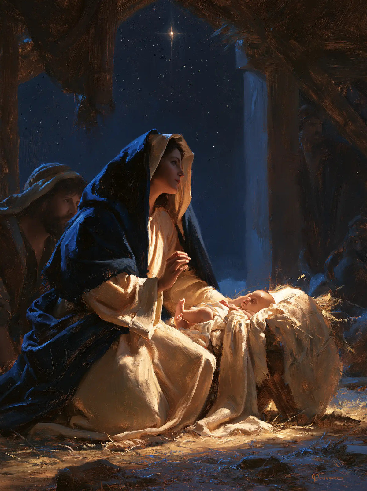 The Nativity — Prayer Turned Towards the Distant Blue