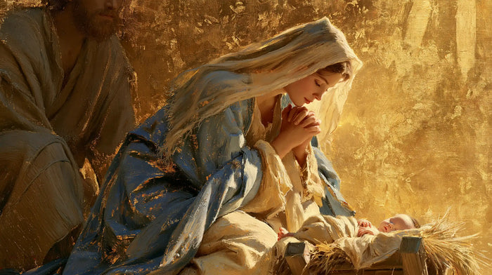 The Nativity — The Veil Bowed in Living Gold