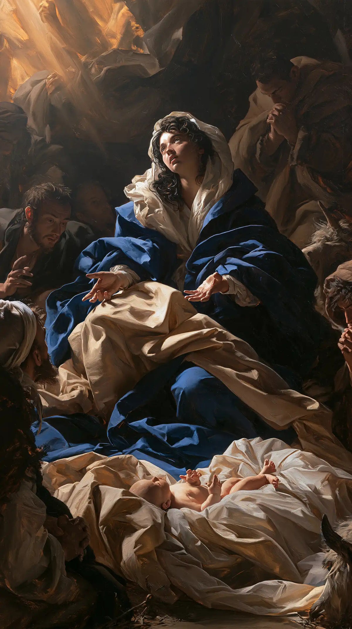 The Nativity — Rest beneath the Gathered Cloths