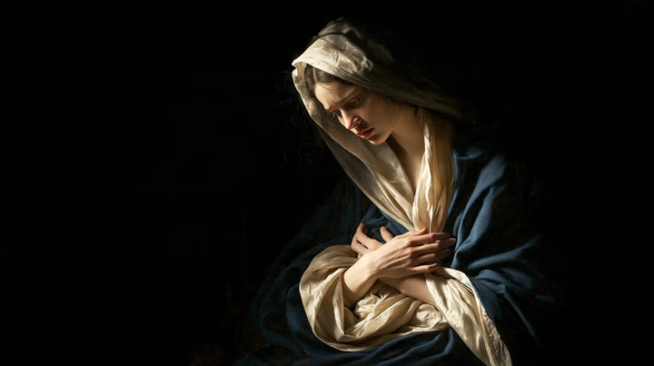 Our Lady of Sorrows — Sorrow Gathered in White Folds