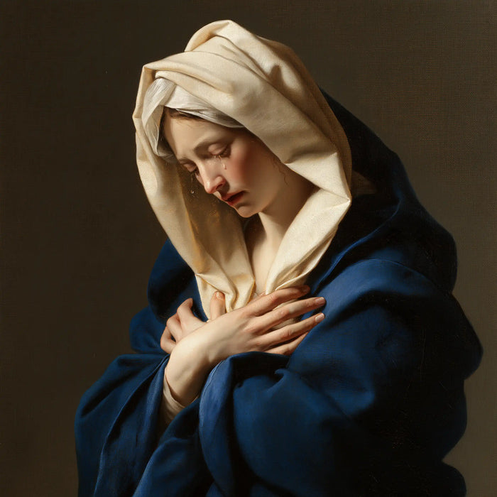 Our Lady of Sorrows - Mater Dolorosa Classical Portrait · Square n° 5