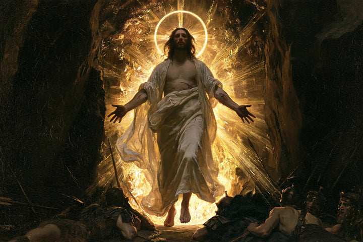 The Resurrection of Jesus Christ — The Perfect Halo in the Split Rock