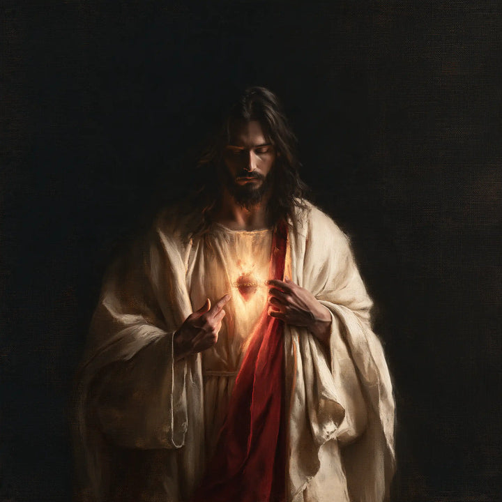 The Sacred Heart of Jesus — The Glow Between Pale Wrists