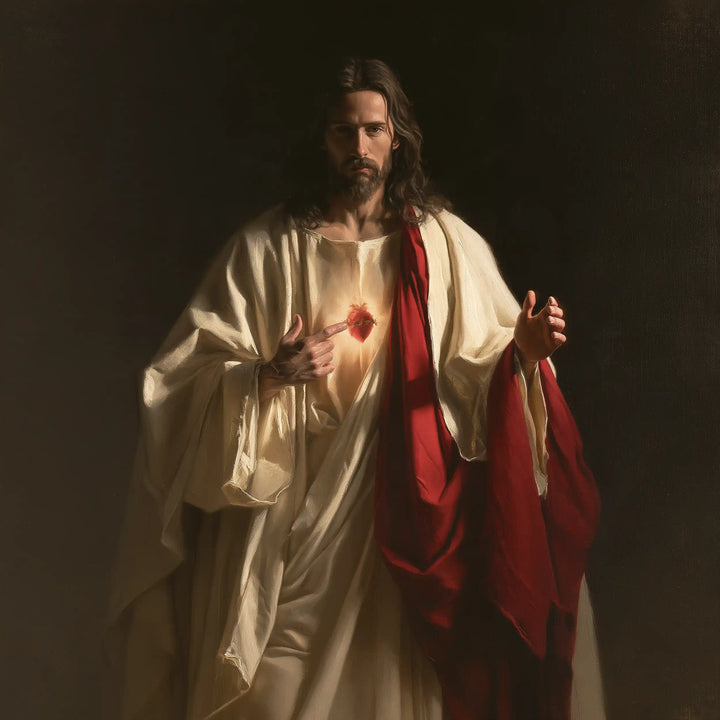 The Sacred Heart of Jesus — The Call Above the Ivory Folds