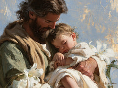 Saint Joseph with the Child Jesus – Impressionist · Landscape no. 1