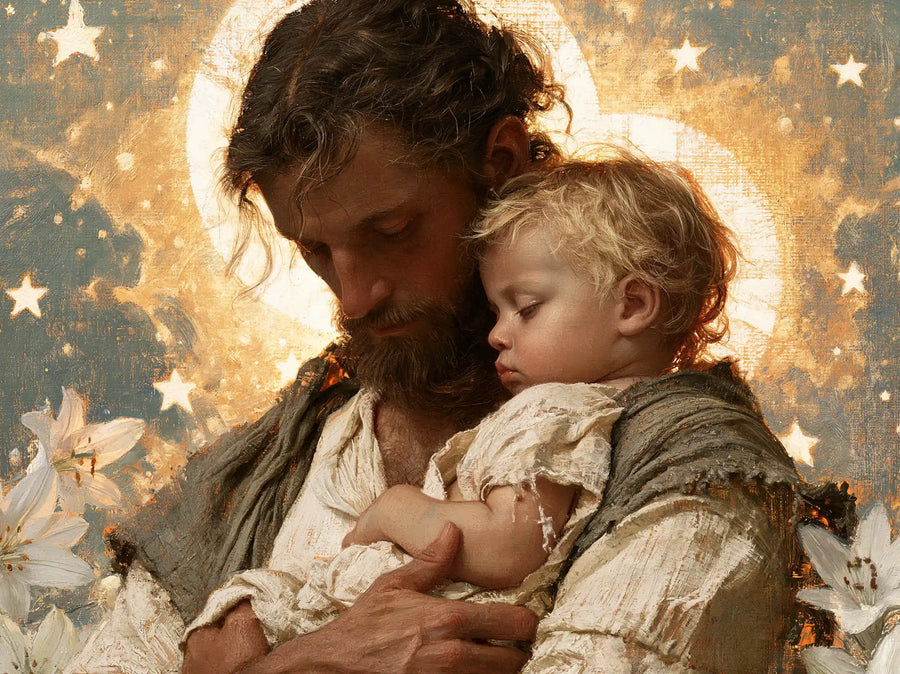 Saint Joseph with the Child Jesus – Symbolist · Landscape no. 1