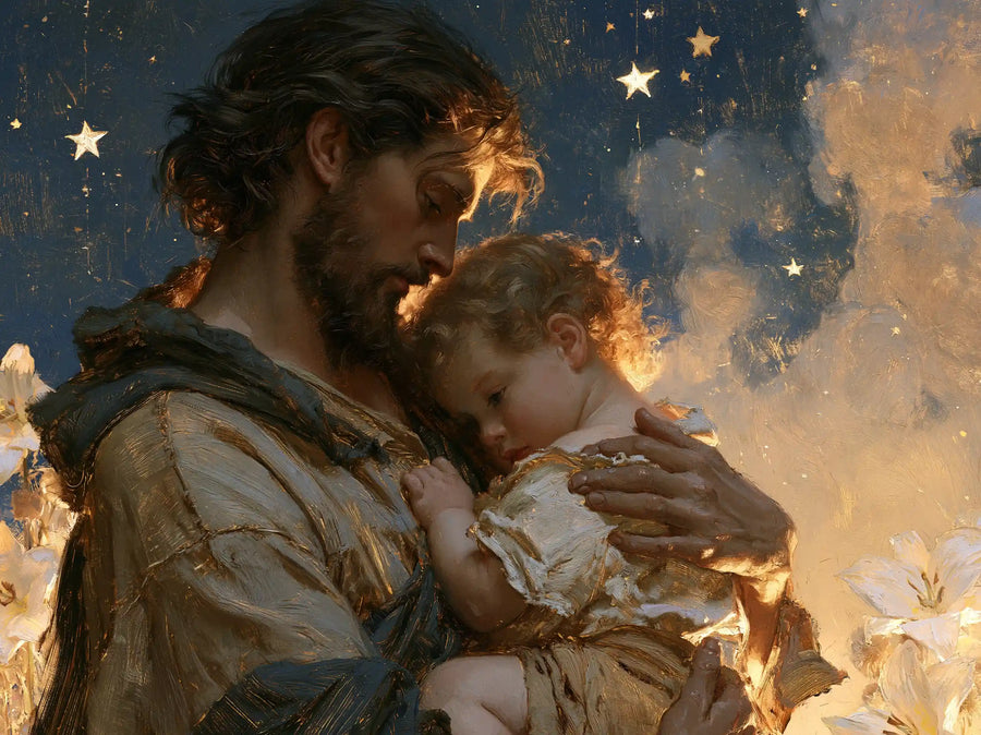 Saint Joseph with the Child Jesus – Symbolist · Landscape no. 6