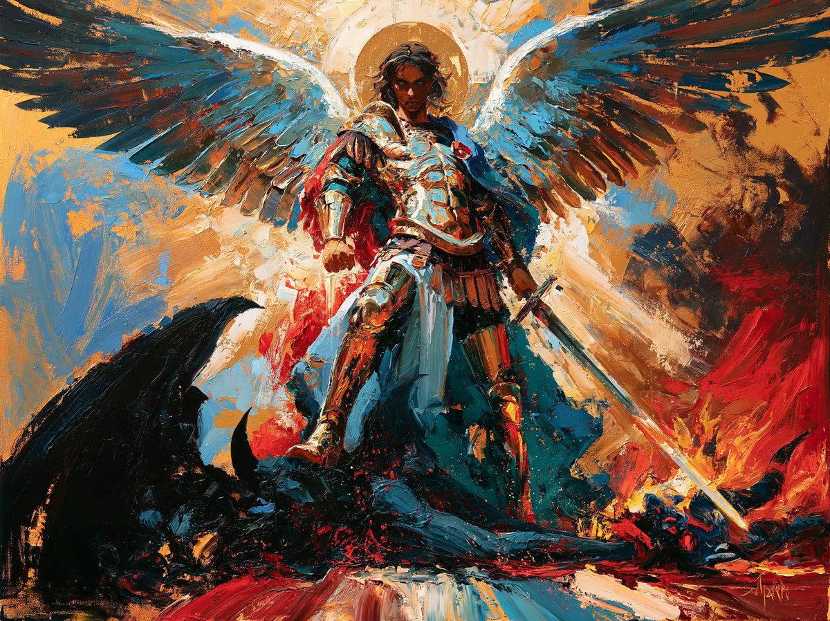 Saint Michael the Archangel – Expressionist · Landscape no. 5