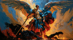 Saint Michael the Archangel – Expressionist · Landscape no. 14