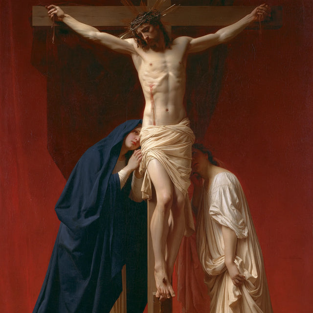 The Crucifixion – Garnet Prayer Beneath the Cross